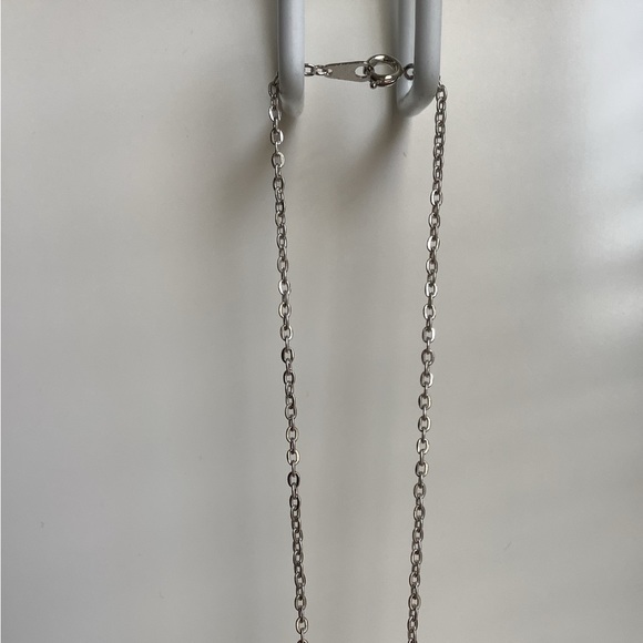 New vintage jade lotus or leaf large statement pendant necklace - Picture 14 of 16